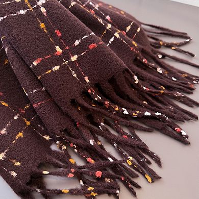 Winter Plaid Scarf with Lightweight Warm Fabric for Everyday Comfort