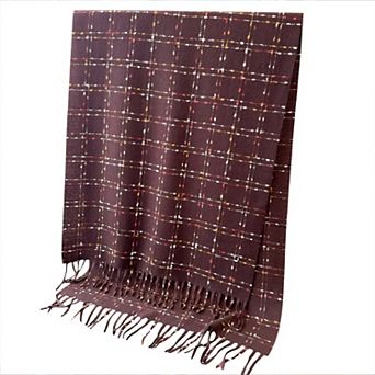 Winter Plaid Scarf with Lightweight Warm Fabric for Everyday Comfort