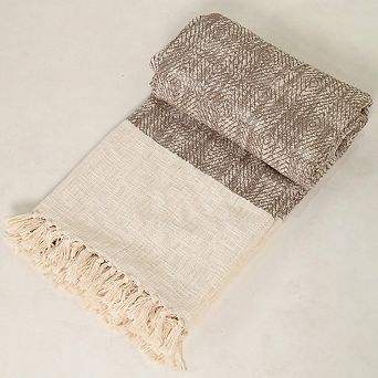 Earthy Brown Cotton Bed Cover