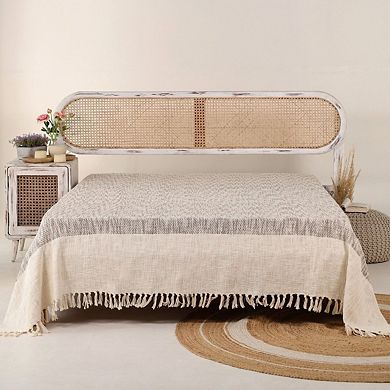 Earthy Brown Cotton Bed Cover