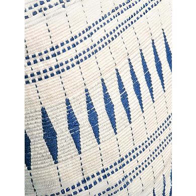 Monochrome Handwoven Pillow Cover (16" x 16")