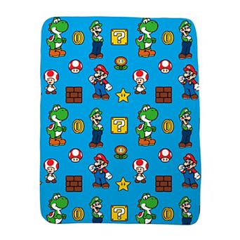 Nintendo Mario Game Winner Throw Blanket
