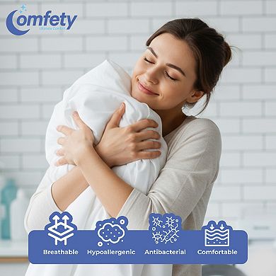 Mattress Encasement, Zippered Mattress Protector, Breathable, Noiseless Mattress Cover