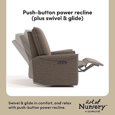 Storkcraft Santos Power Recliner & Swivel Glider