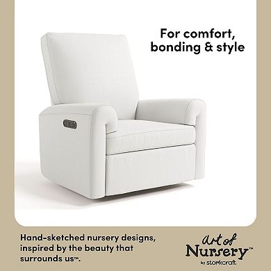 Storkcraft Sorrento Deluxe Power Recliner Swivel Glider