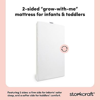 Storkcraft 6-Inch Waterproof Dual-Sided Crib & Toddler Mattress