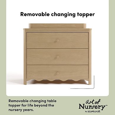 Storkcraft Casablanca 3-Drawer Chest Dresser with Removable Changing Topper