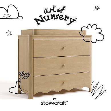 Storkcraft Casablanca 3-Drawer Chest Dresser with Removable Changing Topper