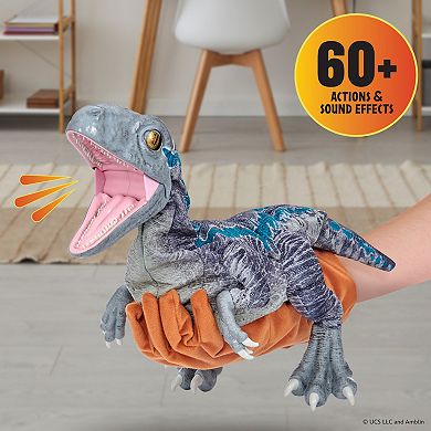 Wow! Stuff Jurassic World Blue Training Edition Interactive Puppetronic Dinosaur Toy