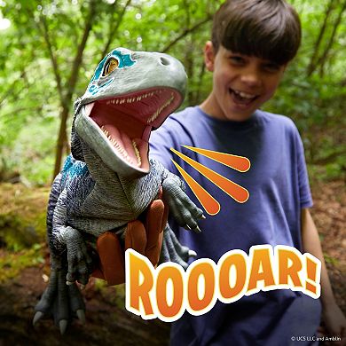 Wow! Stuff Jurassic World Blue Training Edition Interactive Puppetronic Dinosaur Toy
