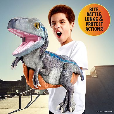 Wow! Stuff Jurassic World Blue Training Edition Interactive Puppetronic Dinosaur Toy