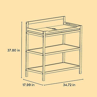 Storkcraft Alpine Changing Table & Open Shelves