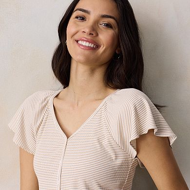 Women's LC Lauren Conrad Flutter Sleeve Top