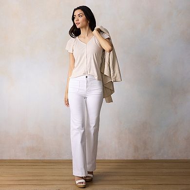 Women's LC Lauren Conrad Flutter Sleeve Top