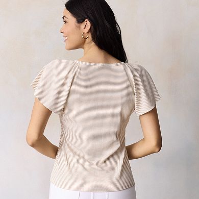Women's LC Lauren Conrad Flutter Sleeve Top