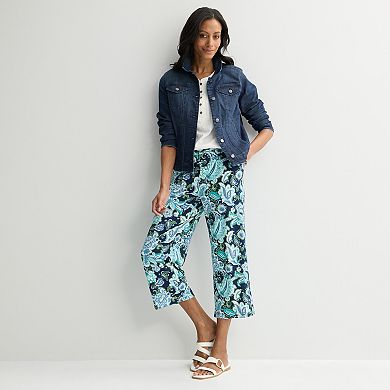 Women's Croft & Barrow® Rayon Span Crop Pants