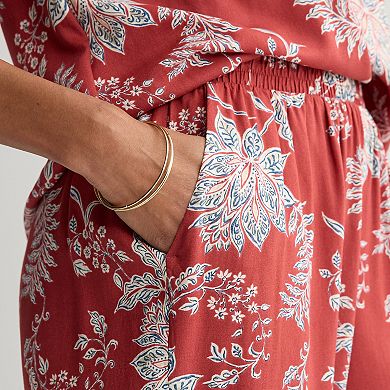 Petite Croft & Barrow® Pull On Challis Pants