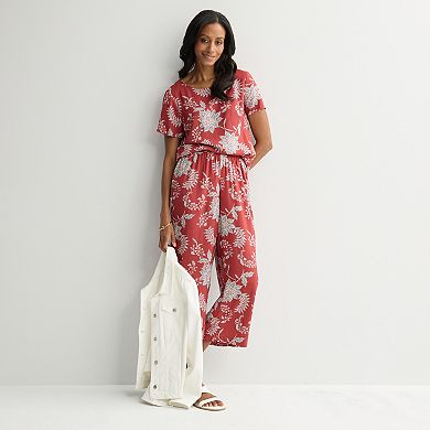 Petite Croft & Barrow® Pull On Challis Pants