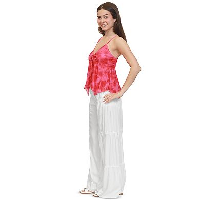 Juniors' madden girl Hankerchief Cami Top
