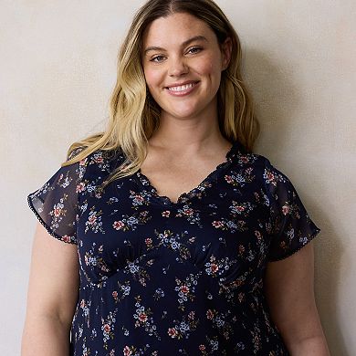 Plus Size LC Lauren Conrad Empire Midi Dress