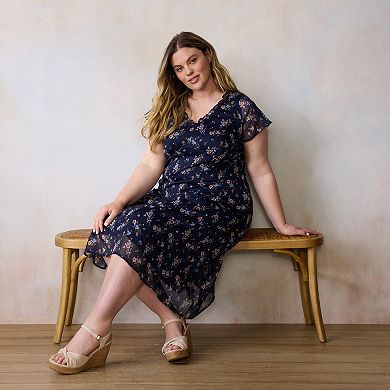 Plus Size LC Lauren Conrad Empire Midi Dress