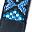 Blue Black Leather