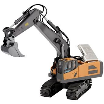 Remote Control Excavator, 1:20 Scale with Lights & Sounds for Kids