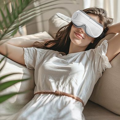 Heated Eye Massager with 5 Modes & Bluetooth Music, 180° Foldable Design