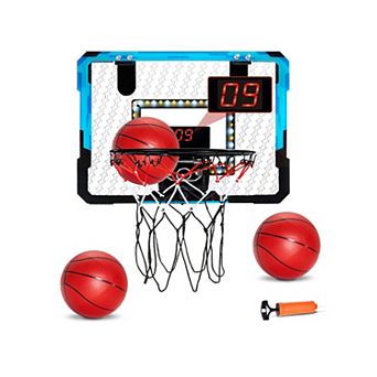 Over-Door Basketball Hoop with Electronic Scoreboard & Music