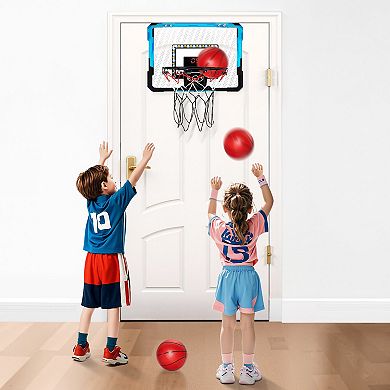 Over-Door Basketball Hoop with Electronic Scoreboard & Music