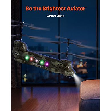 Remote Control Helicopter for Beginners with One-Key Takeoff/Landing for Ages 8+