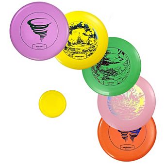 Disc Golf Set 5 pc Starter Discs with Marker Putter Mid-Range Driver