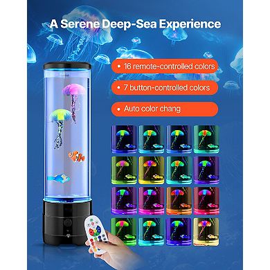 Sensory Bubble Tube Lamp with 16 Color Effects & Bluetooth Speaker