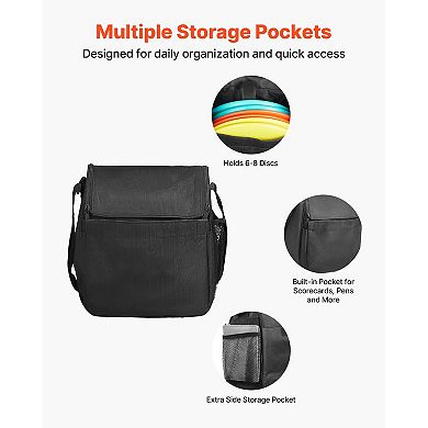 Disc Golf Set 6-Piece Starter Kit with Discs Marker and Backpack