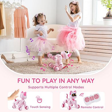 Programmable RC Robot Cat with Touch Control & Interactive Movements