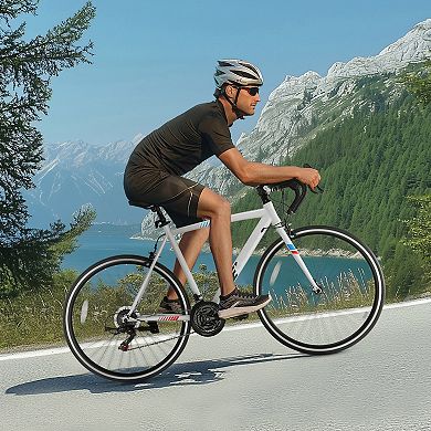 Road Bike 700C 21-Speed Shimano Racing Bike for Men and Women