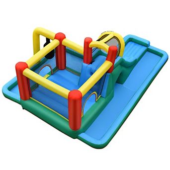 Inflatable Bounce House with Slide, Tunnel and 735W Blower