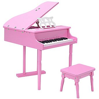 Musical Instrument Toy 30 Key Mini Grand Piano with Bench
