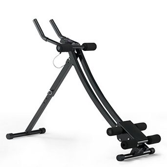 Ab Workout Machine, Foldable Ab Cruncher for Home Gym, 440 lbs Capacity