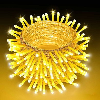 76ft LED Christmas Lights, 200 Warm White, 8 Modes