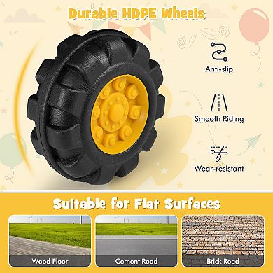 Kids Ride On Bulldozer Toy Play Truck with Adjustable Bucket Aged 3+ Years Old