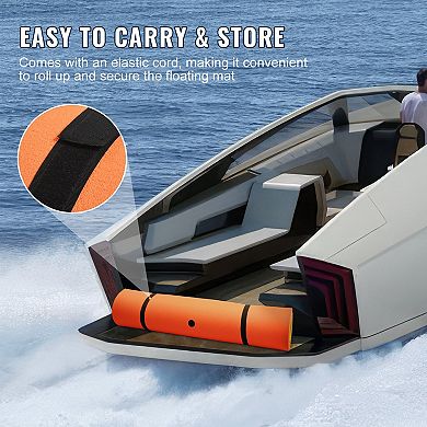 9x6 FT Large Lily Pad Floating Mat with 3-Layer Tear-Resistant Foam