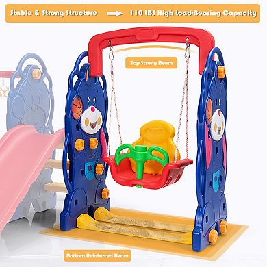 3 in 1 Toddler Climber and Swing Play Set