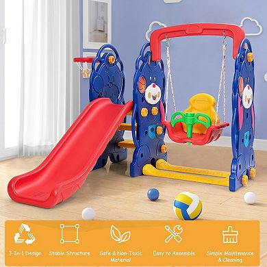 3 in 1 Toddler Climber and Swing Play Set