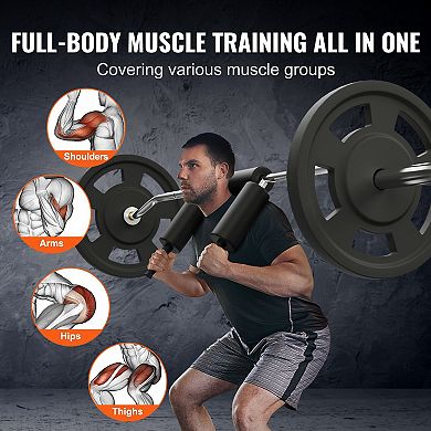 Safety Squat Bar 700 LB Capacity with Shoulder and Arm Pads