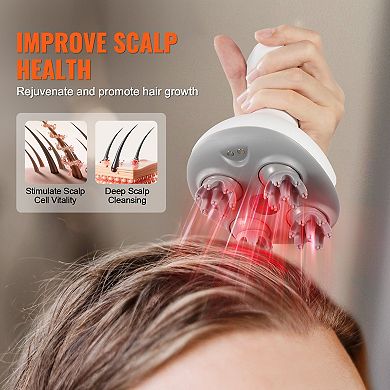 Electric Rechargeable & Waterproof Scalp Massager, Portable Head Massager