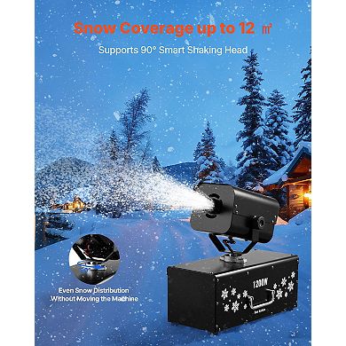 Snow Machine with High Power Fan for Party Snow Effects