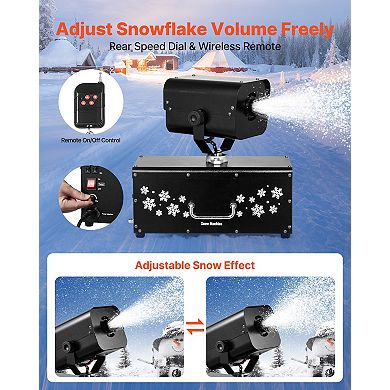 Snow Machine with High Power Fan for Party Snow Effects