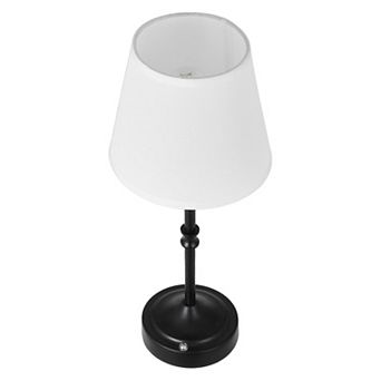 Cordless Rechargeable Desk Lamp with 5200mAh Battery & Fabric Shade