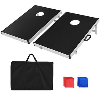 Cornhole Toss Game Set with Foldable Design and Side Handle